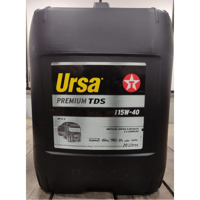 Balde 20l Oleo 15w40 Ci-4 Tds Ursa Premium Texaco