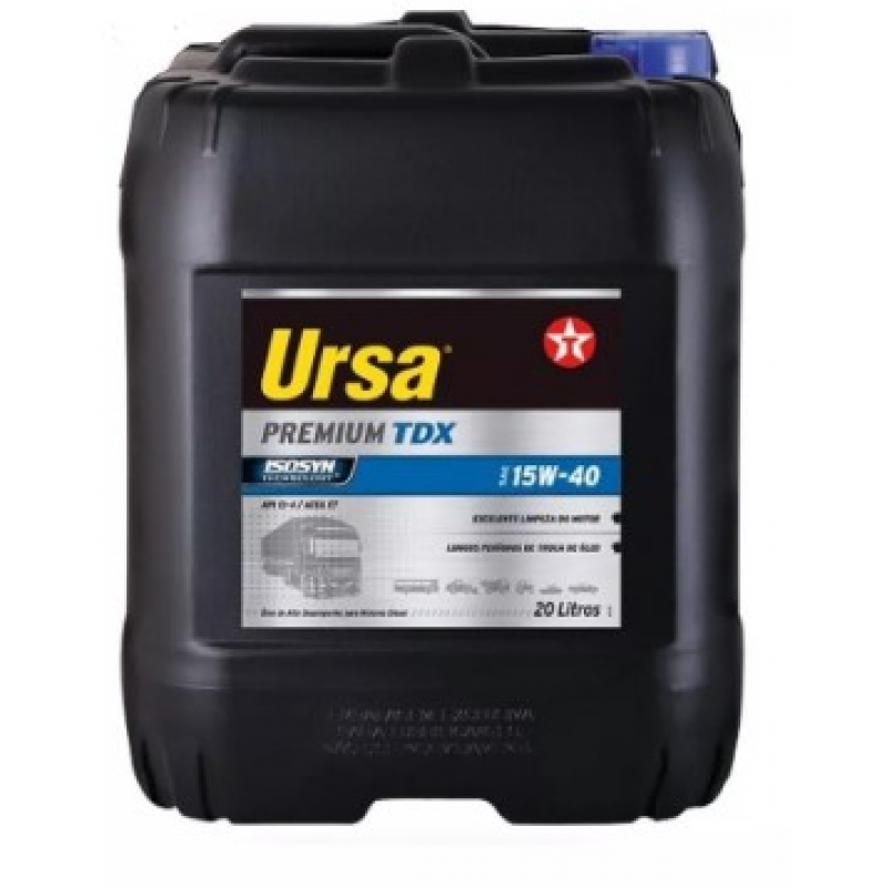 Balde 20l Oleo 15w40 Ci-4 Tdx Ursa Premium Texaco