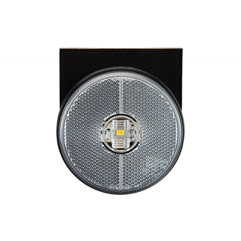 Lanterna Lateral Cristal Randon / Librelato / Noma Led 89mm / Conector / C/suporte / Posicao / Retrorrefletor Braslux