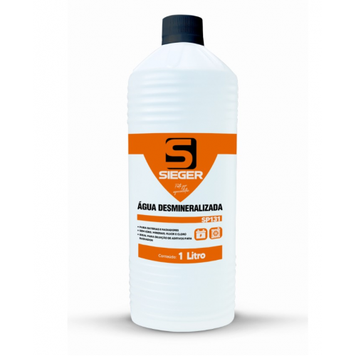 Agua  Desmineralizada Bateria E Radiador 1lt Sieger