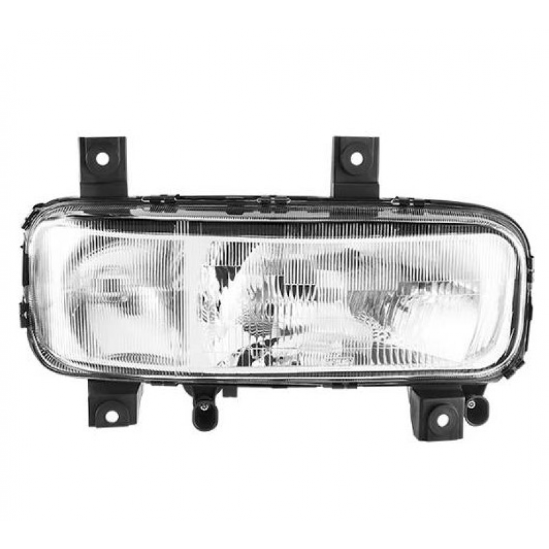 Farol Mercedes Ld P/ Atego Lente Estriada  Com Auxiliar AtÉ 2012 Nino