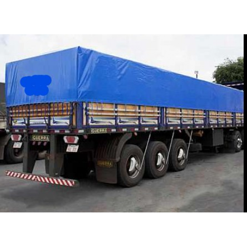 Lona 4,70x14,70 Azul/preta  Toda Carga 3-eixos Toda Carga