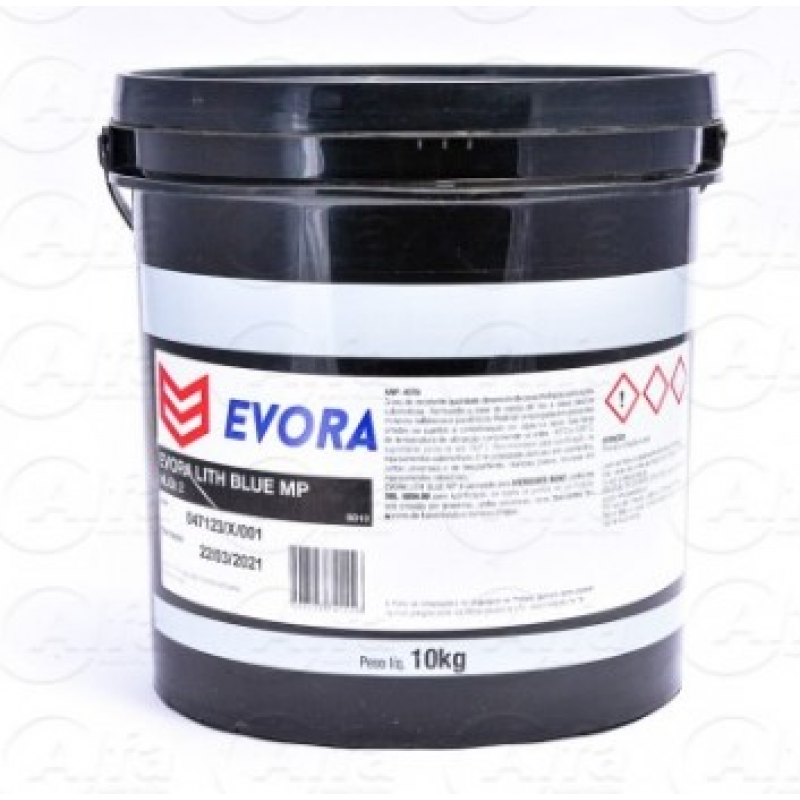 Balde 10kg Graxa Lith Blue Mp - Azul - Aprovada Mbb Evora