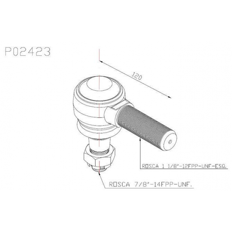 Terminal Barra Direito Esquerdo P/vw 16.170/24 220/35.300 F13000/f22000 Dellarosa