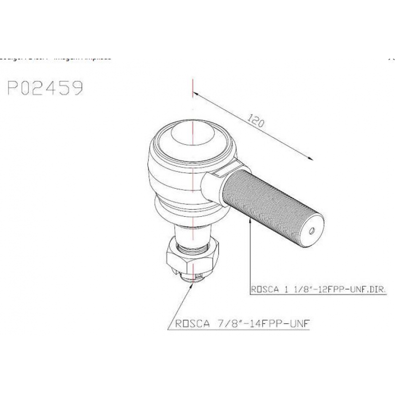 Terminal Barra Direcao Direito P/vw 16.170/24 220/35.300 F13000/f22000 Dellarosa