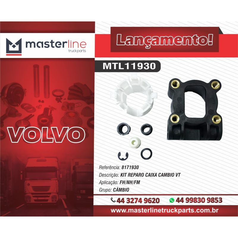 Reparo Alavanca 6/8 Marcha P/fh D12/13a Masterline