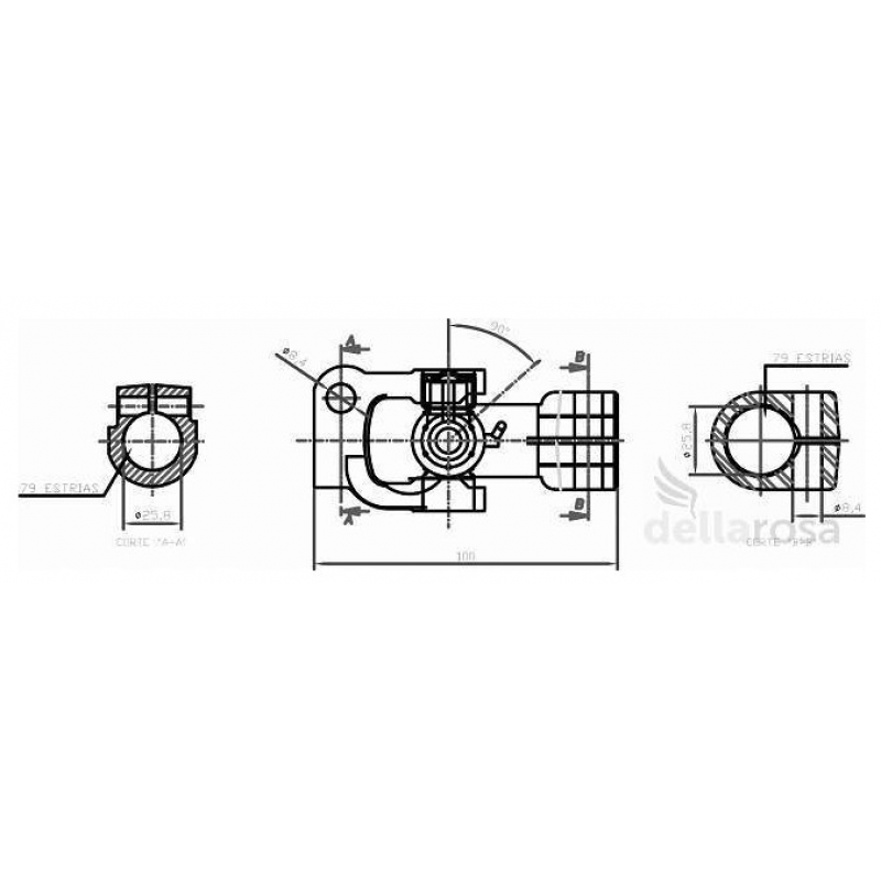 Junta Universal P/mb 1620 Dellarosa