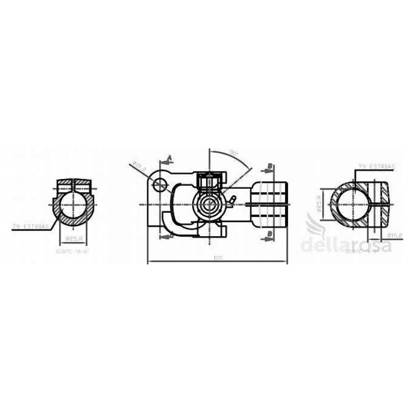 Junta Universal P/mb 1114l1214c/1215c/1218l/1314... Dellarosa