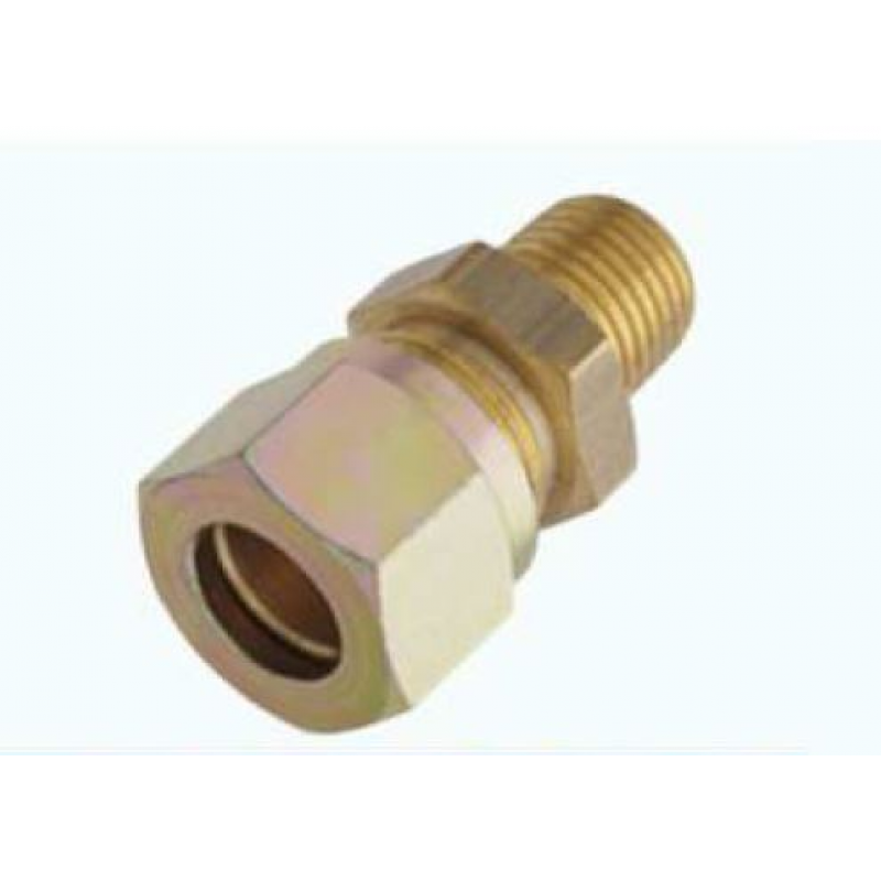 Conector Macho Reto Rosca  1/4 Pra Tubo 10 Lf