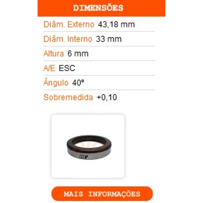 Sede Valvula Escape +0.10 P/vv Fh D13 Moderno Riosulense