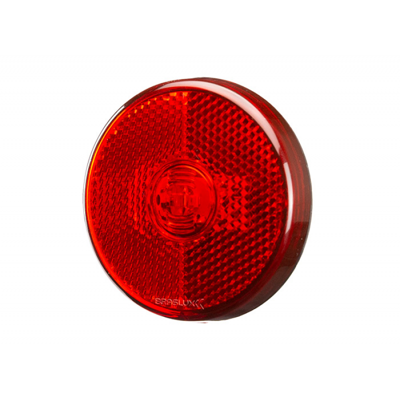 Lanterna Lateral Vermelho Randon Moderna Led 65mm / Conector/  Posicao / Retrorrefletor Braslux