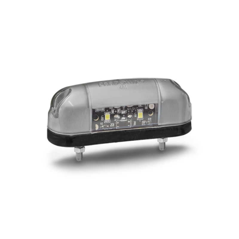 Lanterna Placa Cristal 2 Leds Pradolux