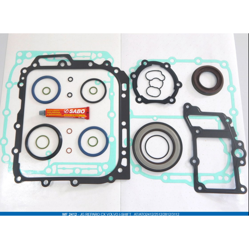 Jogo Reparo Caixa Volvo I-shift/vt2412/2512 C/ Junta Chapa Wzf