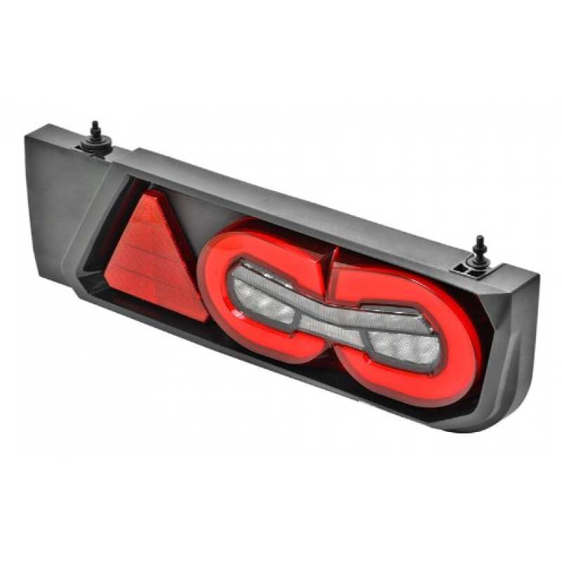 Lanterna Universal Gemini Led Ld 12v 24v Multifuncao Completa Com Triangulo Braslux