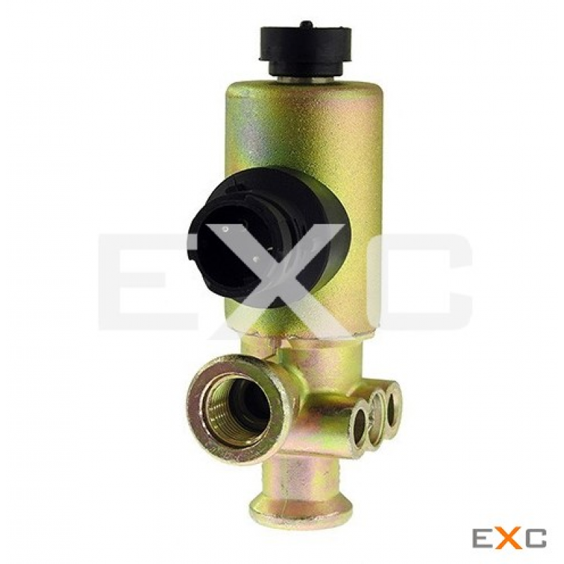 Valvula Solenoide Freio Motor 24v Conector Redondo P/ Mb Atego Axor Actros / Daf Experience