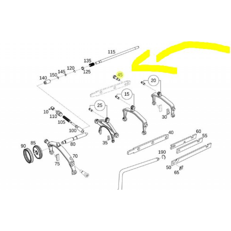 Parafuso Cx Mercedes G240 Garfo Tas