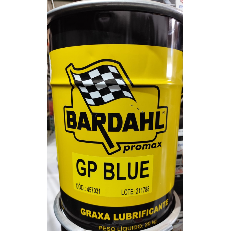 Balde 20kg Graxa Bardahl Gp Blue - Azul - Aprovada Mbb Bardahl