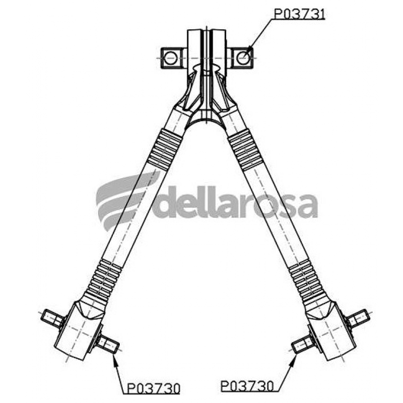 Barra V P/ Man Tgx 28440 29440 (630mm) Dellarosa