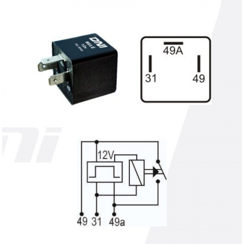 Rele Pisca  12v Dni