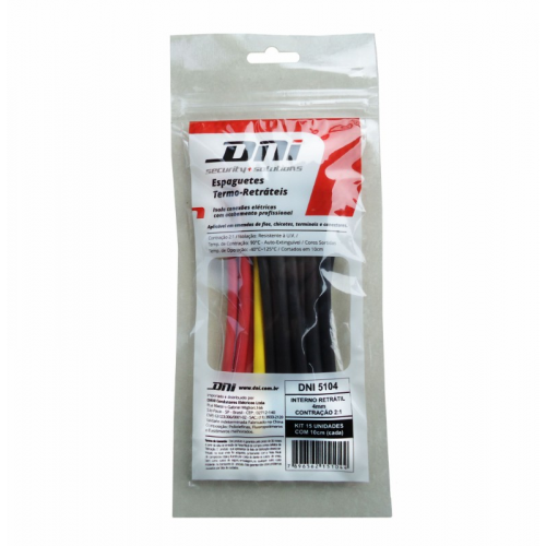 Espaguete Termo-retrÁtil 4mm ContraÇÃo 2:1 Dni